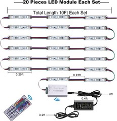 Super Bright IP65 Waterproof 5050 SMD 3 LED Module Light Sign Strip Lamp DC 12V