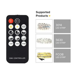 BTF-LIGHTING Mini RF Dimmer Controller 14 Keys for FCOB 3014 5630 5730 3528 S…