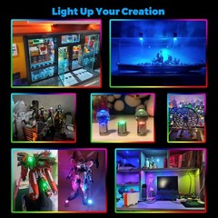 10 Pack Tiny Miniature LED Lights Battery Powered Warm White DIY Craft Dollhouse