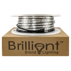 Cool White LED Strip Light – 120 Volt – High Output (SMD 3528) – 65 Feet