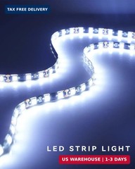 12V Led Light Strip 24″ Connectable White Led Strip Lights for Cars Golf Cart Mo