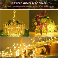 100-400 LED Solar Power String Fairy Lights Garden Outdoor Party Christmas Lamps