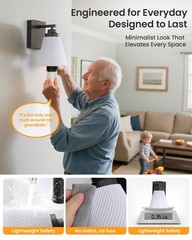 Neporal Carryglow Battery Operated Wall Sconce Peel And Stick No Drill Wall