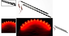 High Power 12″ Red LED Strips – Waterproof Accent Lights for Cars & Motorcycles