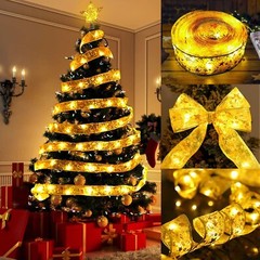 16.4ft 50 LED Ribbon Fairy String Lights Battery Christmas Tree Party Decor