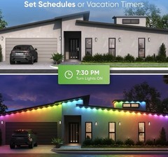 Nanoleaf Smart Multicolor Permanent Outdoor Lights Smarter Starter Kit 50ft 15m