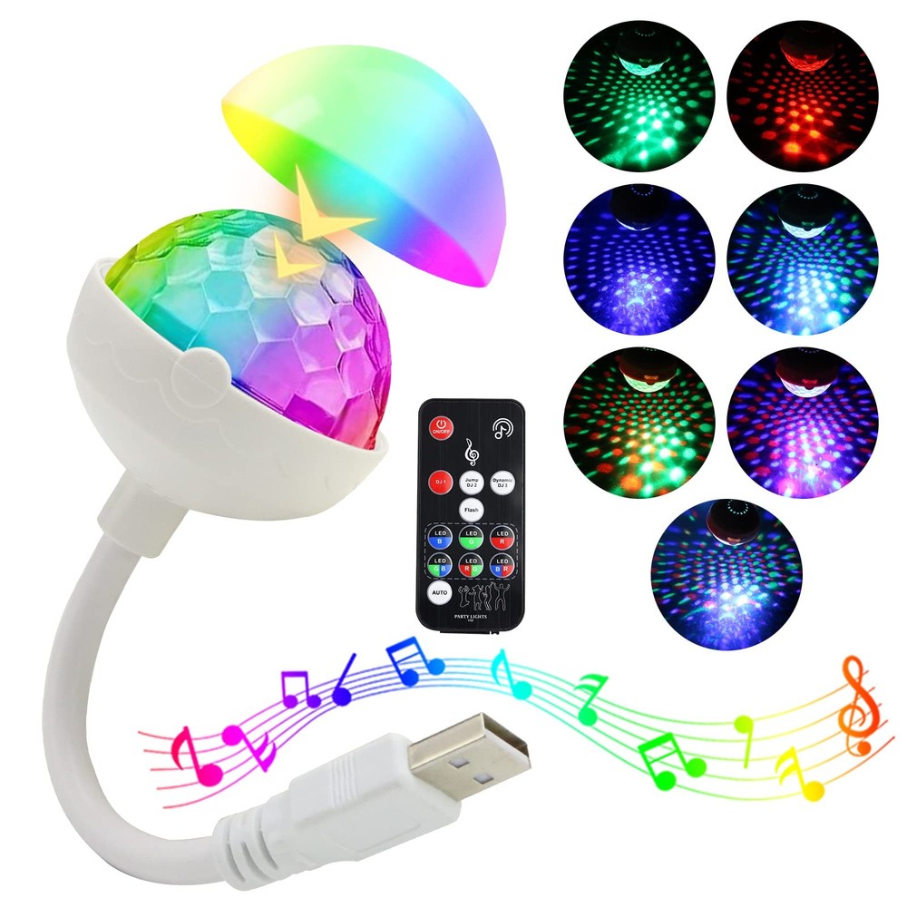 Star Car Roof Light, 360° Adjustable roof light, Blue,White,Green,Red