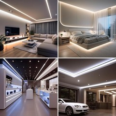 30M 48V 24V COB LED Strip Super Bright 480led/m Flexible Tape Cabinet Home Light