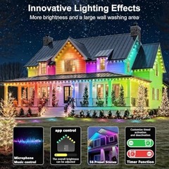 RCUICA Permanent Outdoor Lights Waterproof with Smart App Control 500FT