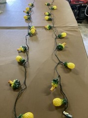 Set of 2 strands Pineapple Themed String Lights With 10 Bulbs Palm Tree G6