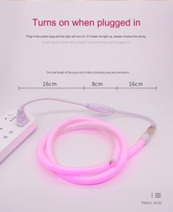 220V Waterproof Round Neon Light Energy-saving Silicone Tube Christmas Festival