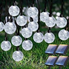 2 Pack Solar String Lights Outdoor Waterproof, Total 98 FT 100 LED Solar Powered