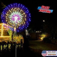 1PC 150 LED Solar Firework Lights Outdoor Garden Decor Waterproof Path Lawn Lamp