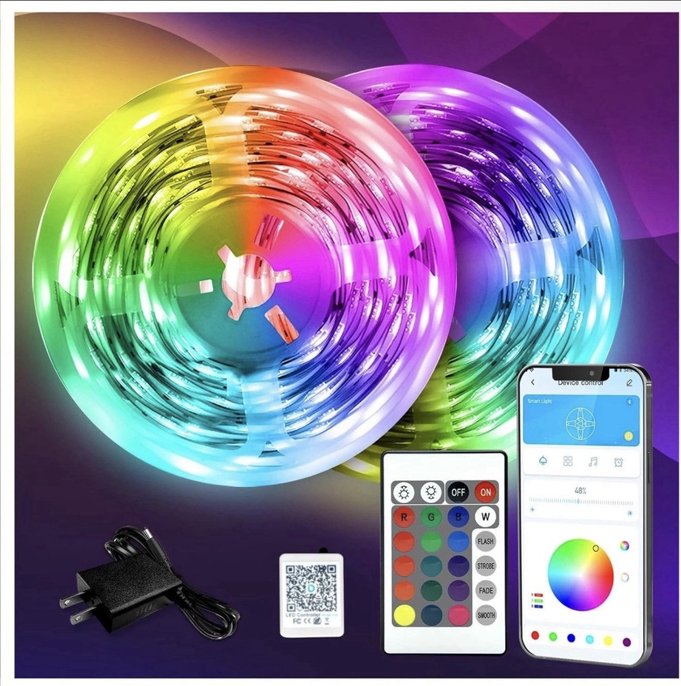 DAYBETTER LED Strip Lights 130ft Lights Strip for Bedroom, Desk, Indoor Room Bed