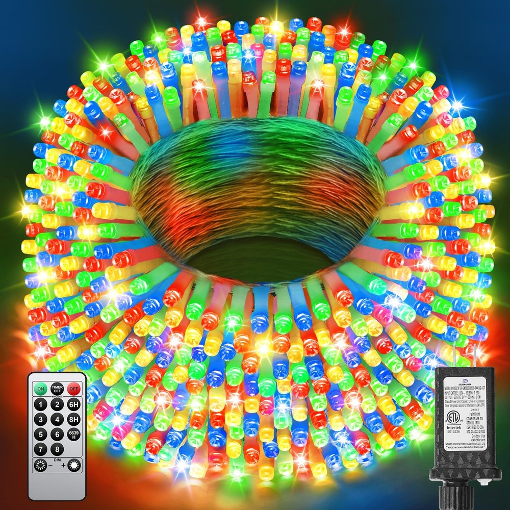 Jixxulvu 355Ft Multicolor Christmas Lights Outdoor900 Led Extra Long String