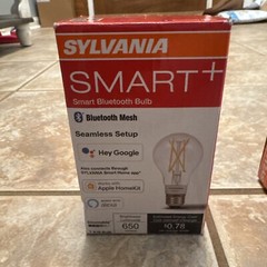 2 Sylvania Smart+ LED Smart Bluetooth A19 light Bulbs, Apple Home, Alexa, Google