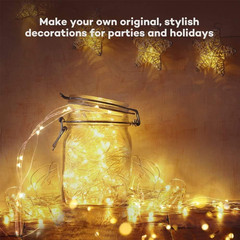 24/12X 20 LEDs 6.6ft Battery Operated Mini Copper Wire String Fairy Lights Decor