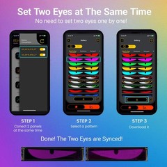 LED Eyes for Truck Windshield, 2PCS 2 PCS 23.6X4.7 INCH (For Cars and Trucks)