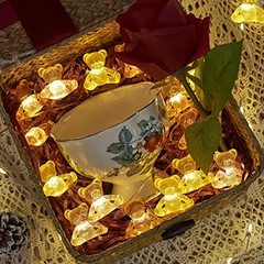 Teddy Bear String Lights Bear Fairy Decorative Lights Kids Battery Powered