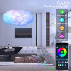 3D Big Cloud Lightning Light Kit Decorations for Adults and Kids Multicolor