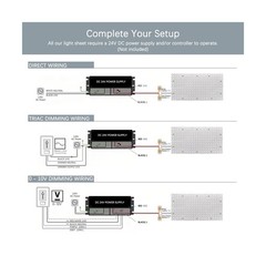 4-Pack LED Backlight Sheet 24V 36W 4000K White, 19.3X9.6 inches Each Unit, Di…