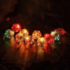 Multicolor – Decorative String Lights Plug in with 10 Bulbs Connectable, Indoor