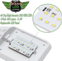 Leisure LED 5 Pack 12V Led RV Ceiling Dome Light RV Interior Lighting for Traile