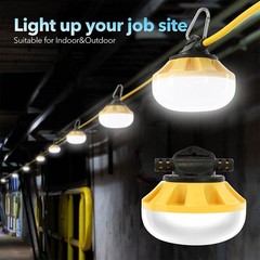 50-200ft Construction String Lights Industrial Grade Work Light IP65 Waterproof