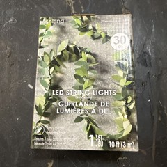 Led String Lights Leaf Garland Ashland 30ct 10ft (3m) White Led