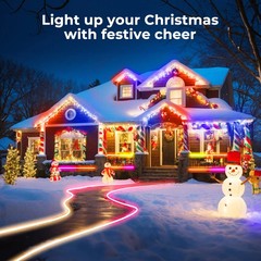100FT LED Neon Rope Lights, Flexible Led Rope Lights Control with App/Remote,…
