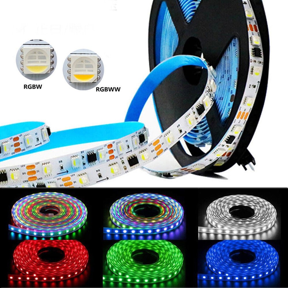 12V TM1814 5050 RGBW RGBWW 4 in 1 5M 300LEDs LED Pixel Strip Lights Addressable