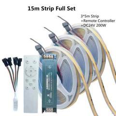 WS2811 COB Running Water Flowing LED Strip Light Race Wireless Remote Controller