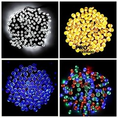 8 Models Solar String Lights For Outdoor Garden Party Xmas Fairy Wedding Lamp