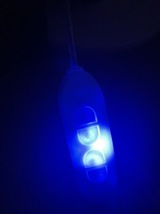 USB LED Bulb/Globe String Lights Clear White, Clear Cord, Inline Switch Vanity