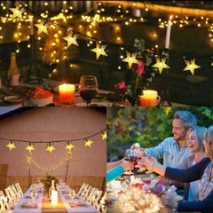 LED Solar String Lights Outdoor Garden Yard Decor Lamp Waterproof Fairy Light