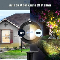 20W Dusk to Dawn Led Outdoor Light 120V 3000K 2000lm Warm White LED Spot Ligh…