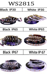 DC12V WS2815 RGB LED Strip Double Signal 30/60/144 Pixels Individual Addressable