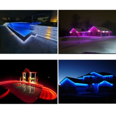 Wall Mount RF Remote 60LEDs/M 40M 30M 20M 10M 24V Waterproof RGB LED Strip Light