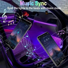 BFXM Car Interior Lights Car Accessories Interior 5V LED Strip Lights with USB