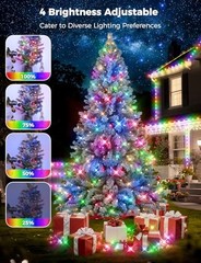 BRIGHTEVER 360FT 1100 LED CHRISTMAS LIGHTS WITH REMOTE, IP67 – MULTICOLOR