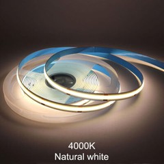 COB LED Strip Light Flexible Tape Lights Home DIY Lighting Warm White 5V 12V 24V