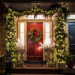 66FT 200 LED Christmas Mini Lights End 66FT 200LED Warm White Glass Green Wire