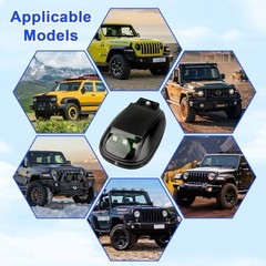 Wireless Solar Cab Lights for Truck, No Drill Cab Roof Top Marker Lights with
