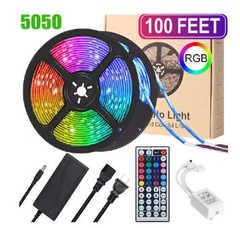 16ft LED Strip Light Music Sync Bluetooth 5050 RGB Room Light w/ Remote New