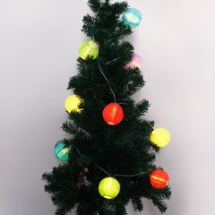 RJZZ Lantern String Lights Multicolor Lantern Lights 9.4Ft Nylon Lanterns wit…