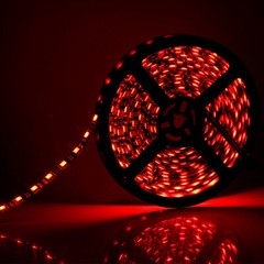 5M RGB LED Strip Light Waterproof Black Roll 300 LEDs Color Changing Tape Light