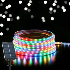 Solar Strip Lights Outdoor,Waterproof LED Strip Lights for Camping