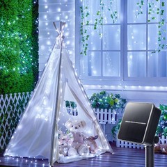 Waterproof Fairy Solar Lights Outdoor String 100-300LED Yard 8-Lighting RGB