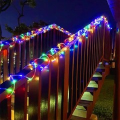 Solar Rope Lights Outdoor LED PVC Tube Fairy String Light For Garden Party Decor