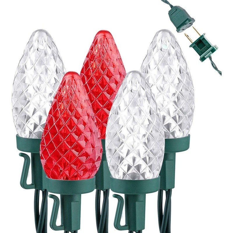 Connectable Outdoor Christmas LED Strawberry Lights Energy Saving Waterproof New